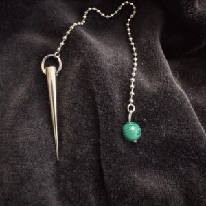Map dowsing pendulum Malachite